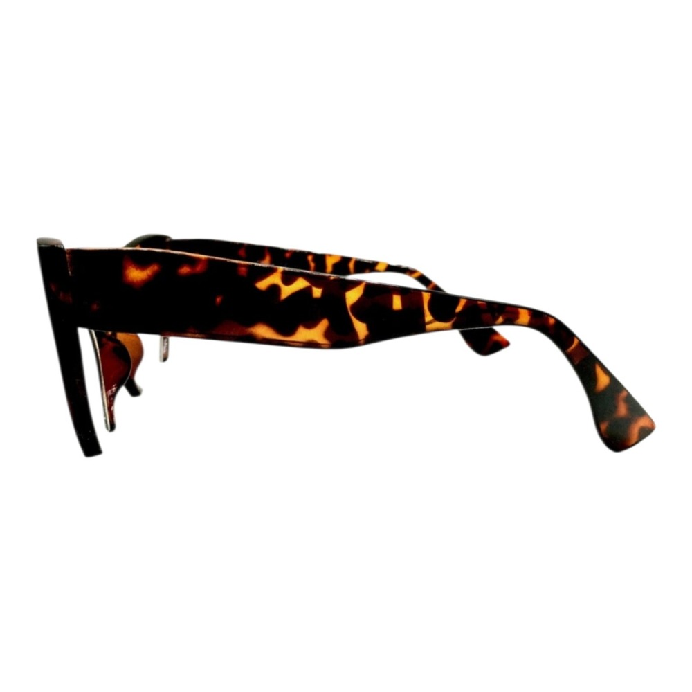 Cat Eye Glasses Women OS Tortoise New Dramatic Semi-Rimless Oversized JP3071-3 - Picture 4 of 8